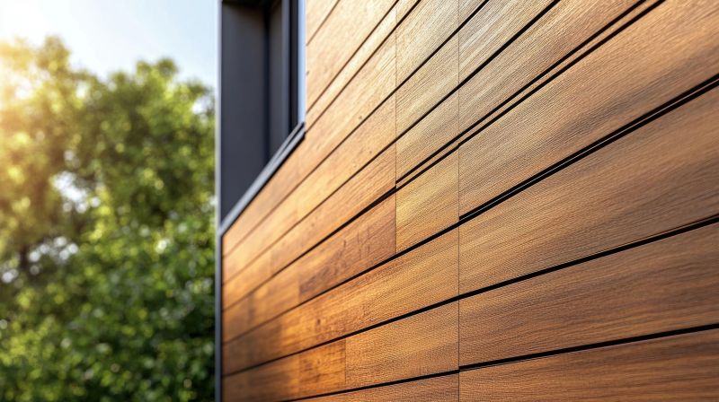 Engineered wood siding setup